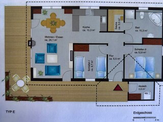 Casa per le vacanze Nordhorn Pianta del piano 33