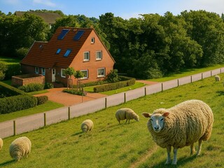Ferienwohnung Tossens Außenaufnahme 5