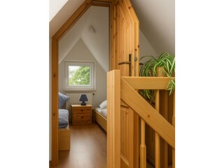 Blick ins Schlafzimmer