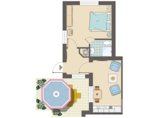 Apartamento de vacaciones Warnow bei Grevesmühlen Plano de planta 9