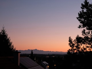 Alps at sunset