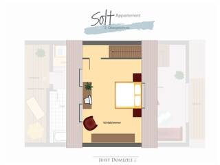 Ferienwohnung Juist Grundriss 60