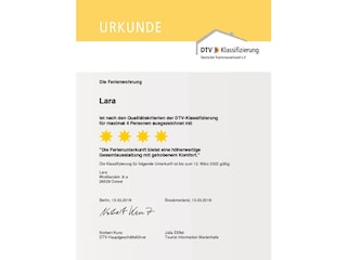 Zertifikat DTV 4 Sterne