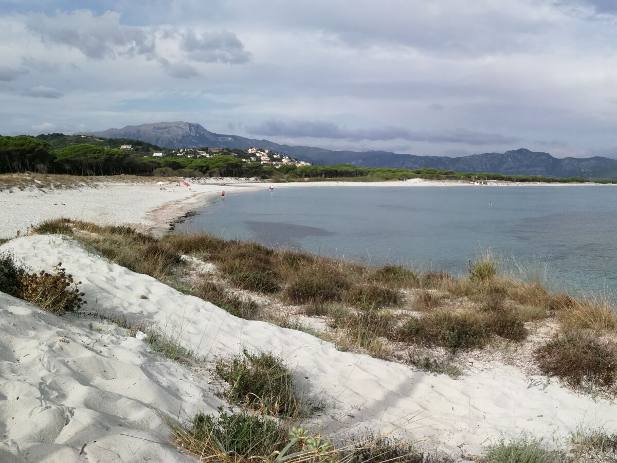 Der Hausstrand Sa Petra Ruja, direkt vor der Tür