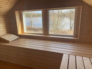 Sauna mit Seeblick