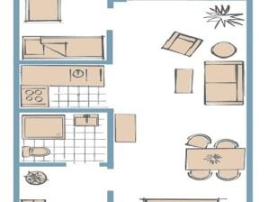 Appartement de vacances Haus Windjammer, Wohnung 4 "Oceanstay"