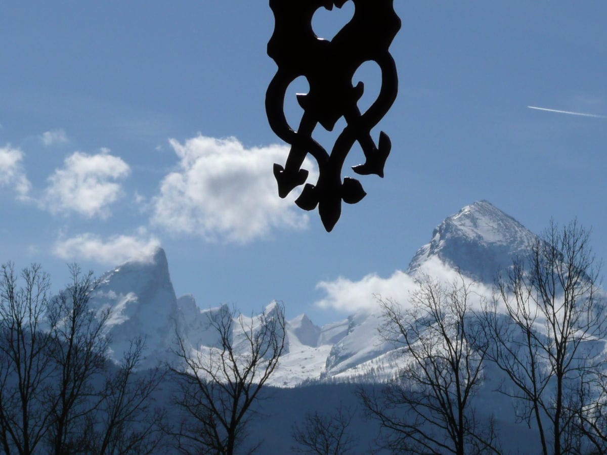 Blick auf den Watzmann von Ihrem großem Balkon