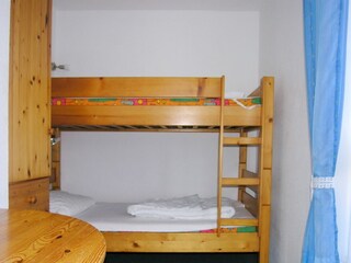 Schlafzimmer mit Hochbett