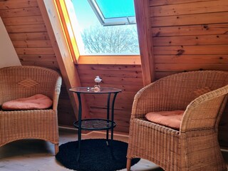 Ruhebereich in der oberen Etage