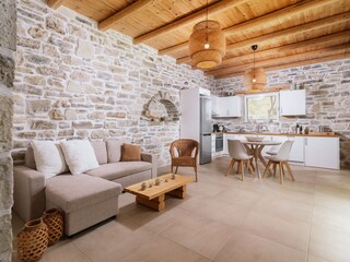 Living room with kitchen