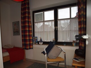 Blick ins Schlafzimmer