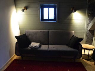 Wohnzimmer mit Sofabett