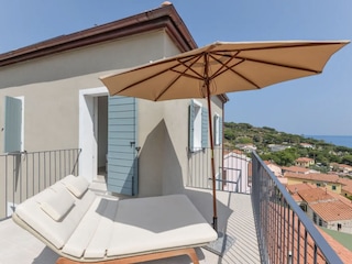 Private Terrasse im Schlafzimmer