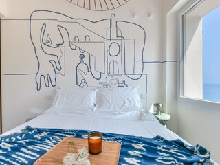 Schlafzimmer mit privat Terrasse