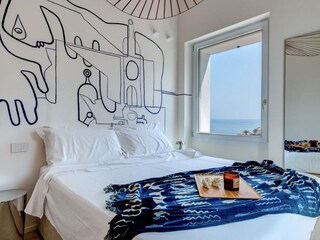 Schlafzimmer mit privat Terrasse