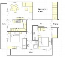 Appartamento per vacanze Füssen Pianta del piano 36