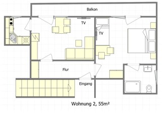 Appartamento per vacanze Füssen Pianta del piano 37