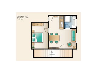 Appartamento per vacanze Riezlern Pianta del piano 34