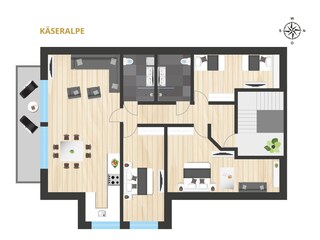 Appartement de vacances Oberstdorf Plan d'étage 34