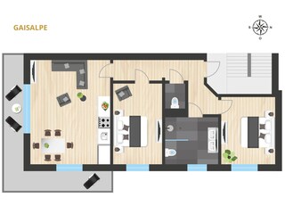 Appartamento per vacanze Oberstdorf Pianta del piano 32