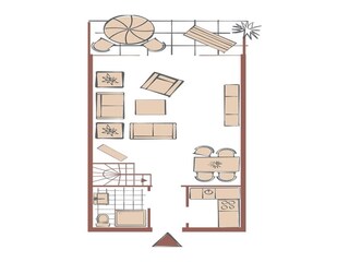 Beispielgrundriss Obergeschoss