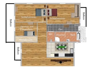 Apartamento de vacaciones Kaprun Plano de planta 57
