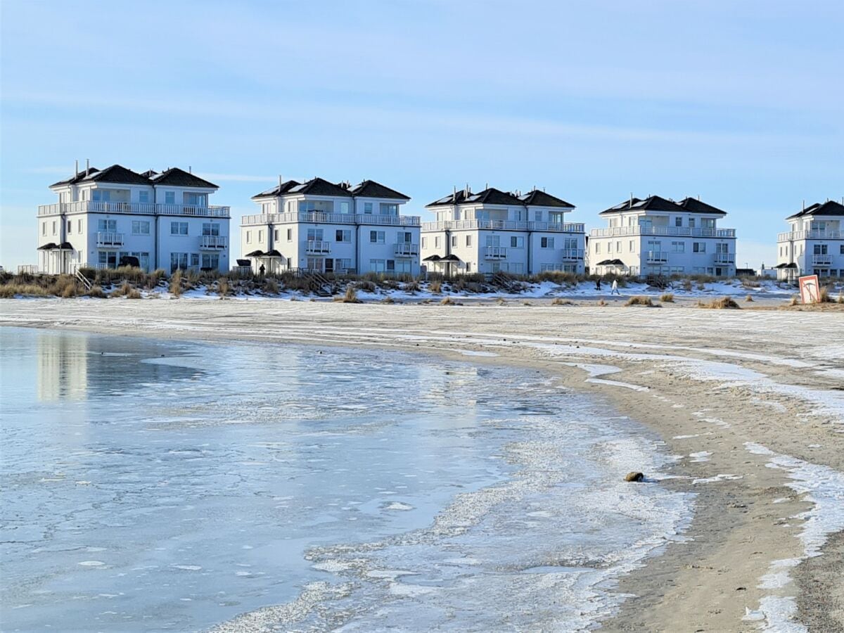 Strandhaus im Winter