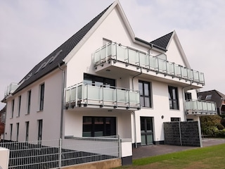 Gartenansicht des Neubaus