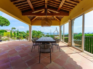 Dining terrace at the living