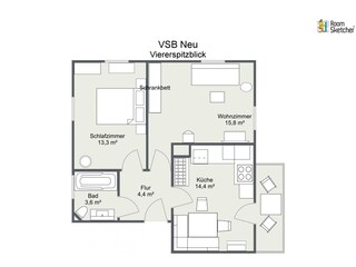 Apartamento de vacaciones Mittenwald Plano de planta 42