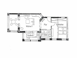 Appartamento per vacanze Binz Pianta del piano 21