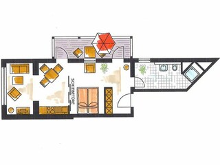 Appartamento per vacanze Binz Pianta del piano 21