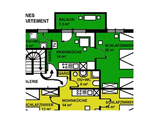 Appartamento Kleinarl Pianta del piano 41