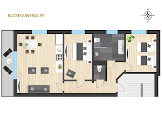 Vakantieappartement Oberstdorf Grondplan 29