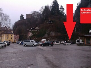 Reservierter Parkplatz Apartment Rattenberg