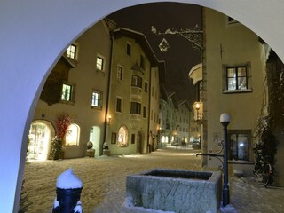 Winter, Fußgängerzone, Winter, Abendbeleuchtung, T