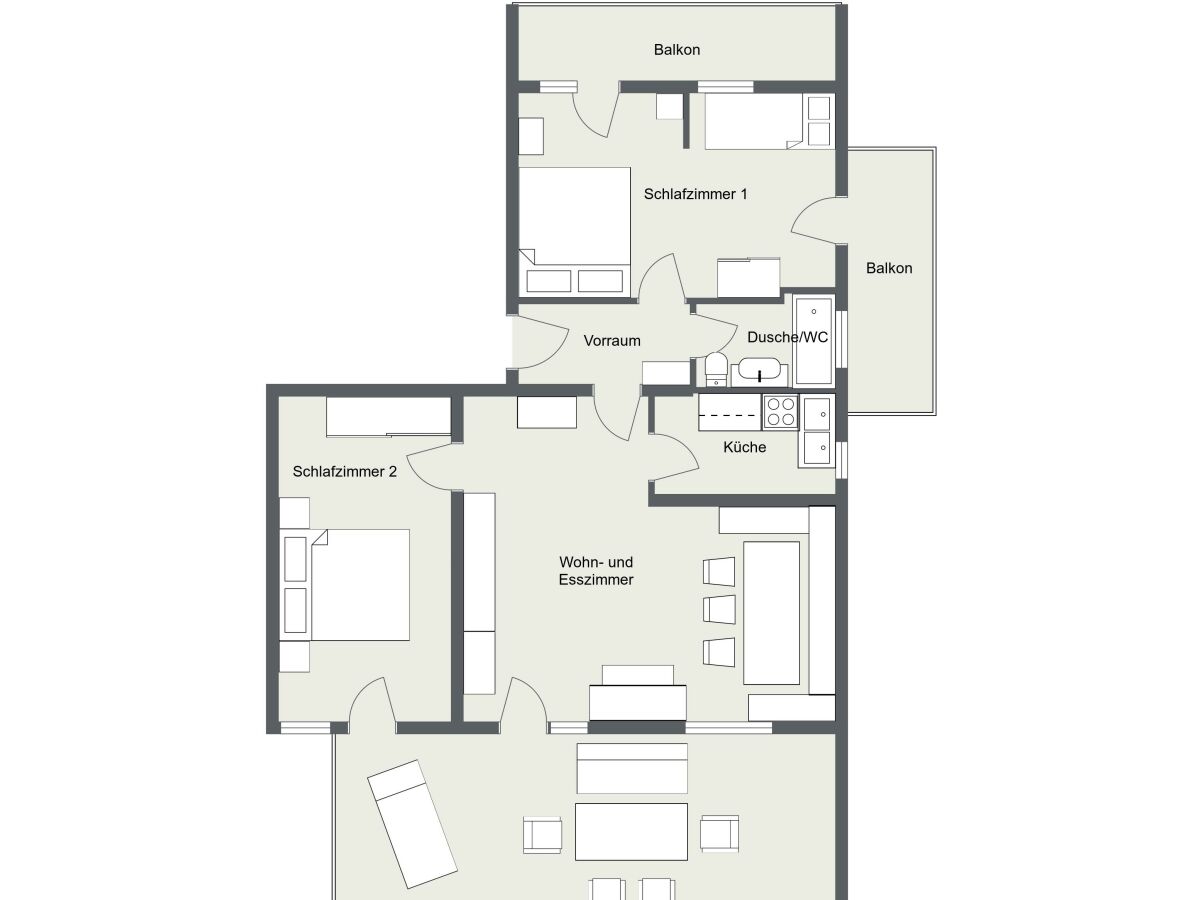 Familiensuite Alpenchalet Plan