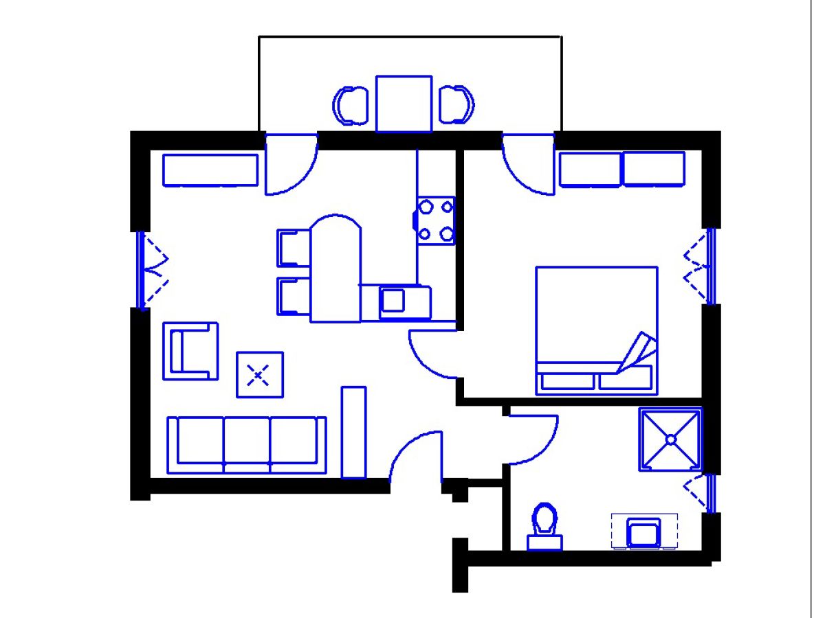 Grundriss Wohnung 1