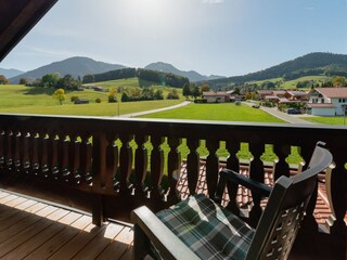 Blick vom Balkon