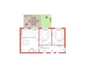 Grundriss Appartement 'Wilde Kaiserin'