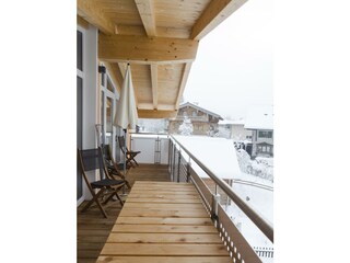 Balkon im Winter