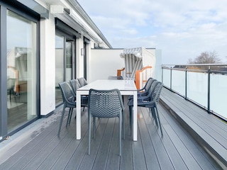 Dachterrasse in Südausrichtung