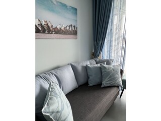 Sofa - ausziehbares Schlafsofa in der Wohnküche