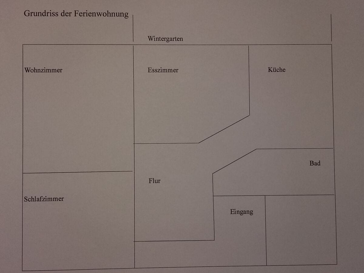 Grundriss der Wohnung