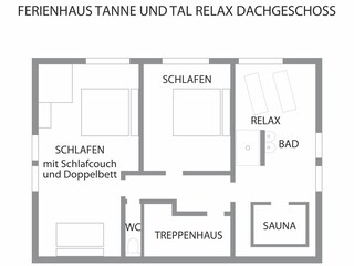 Vakantiehuis Loßburg Grondplan 23