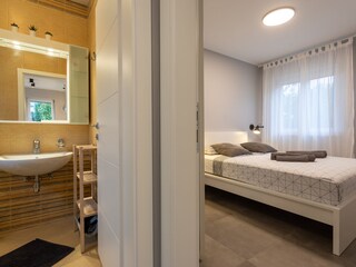 Bathroom & bedroom.