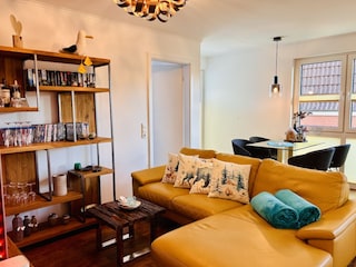 Leder-Ecksofa für gemütliche Stunden,