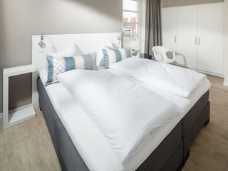 Haus Hansa 8 / Schlafzimmer mit Doppelbett
