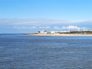 Norderney / Blick bei der Fähranfahrt