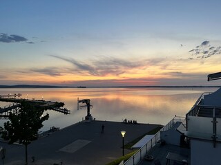 Sunset over the sea